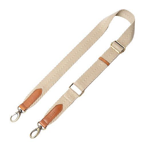 O MY BAG - HERRINGBONE WEBBING STRAP Apple Leather Cognac