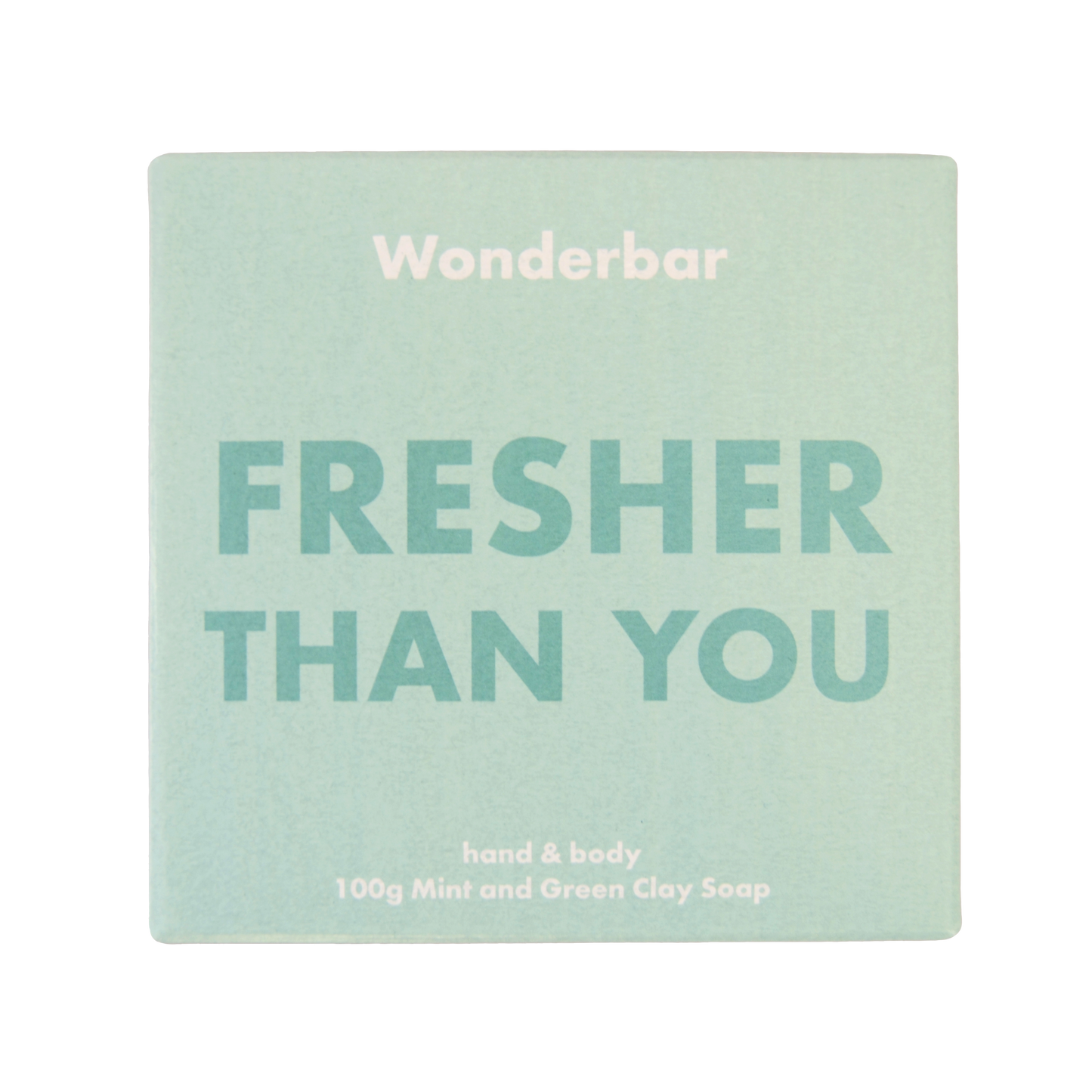 Wonderbar - FRESHER THAN YOU Mint & Green Clay Soap 100g