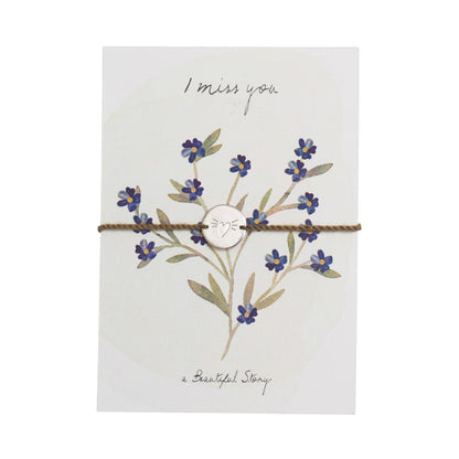 a beautiful story - Jewelry Postcard Forget Me Not