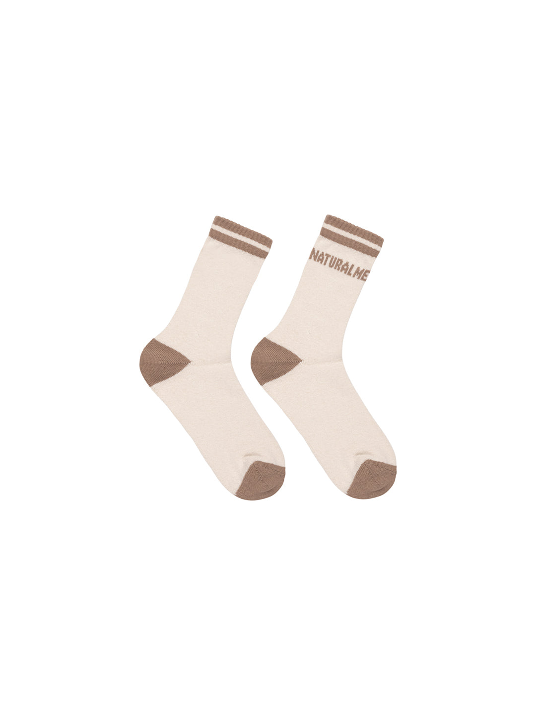 LANIUS - Socken mit Intarsie off white