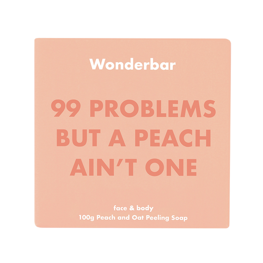 Wonderbar - 99 PROBLEMS BUT A PEACH AIN’T ONE Peach & Oat Peeling Soap 100g