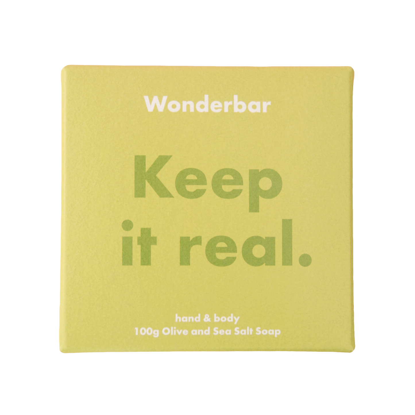 Wonderbar - KEEP IT REAL Olive & Sea Salt Soap 100g