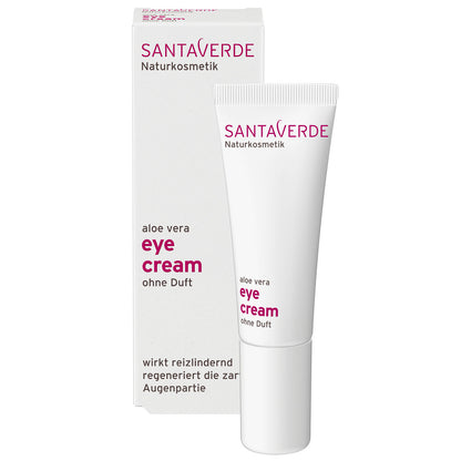 Santaverde - Aloe Vera Augencreme ohne Duft - Spezial Gesichtspflege - 10 ml