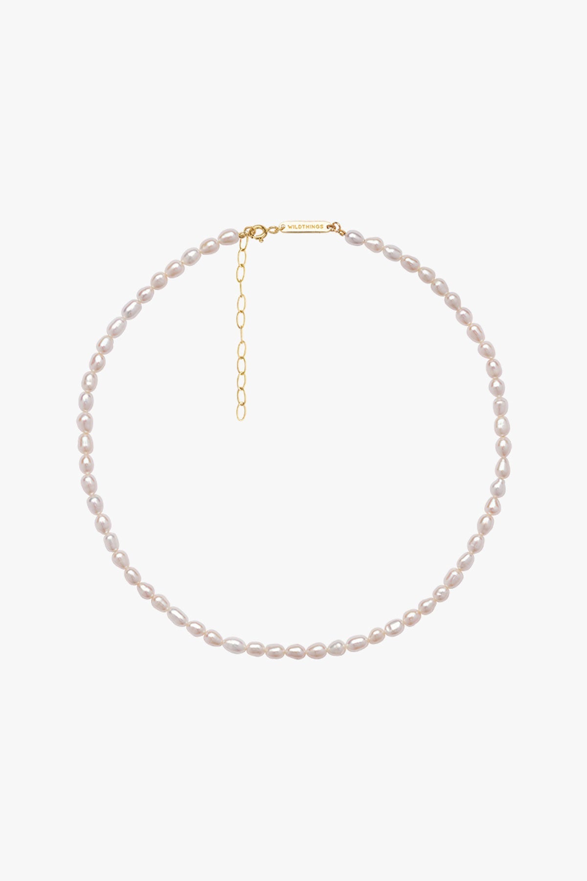 WILDTHINGS - Pearl necklace gold plated