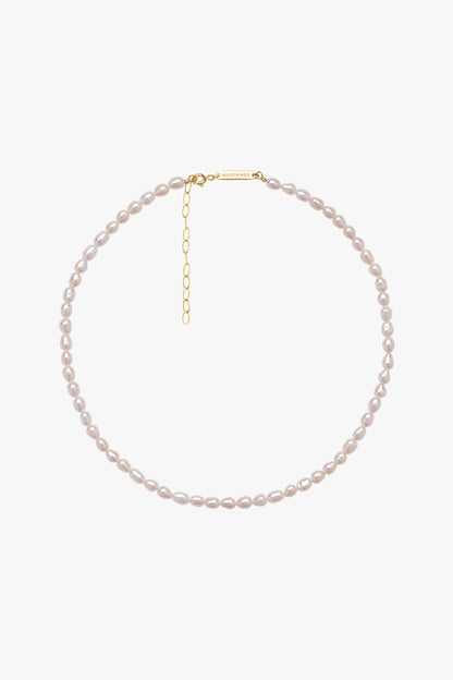 WILDTHINGS - Pearl necklace gold plated