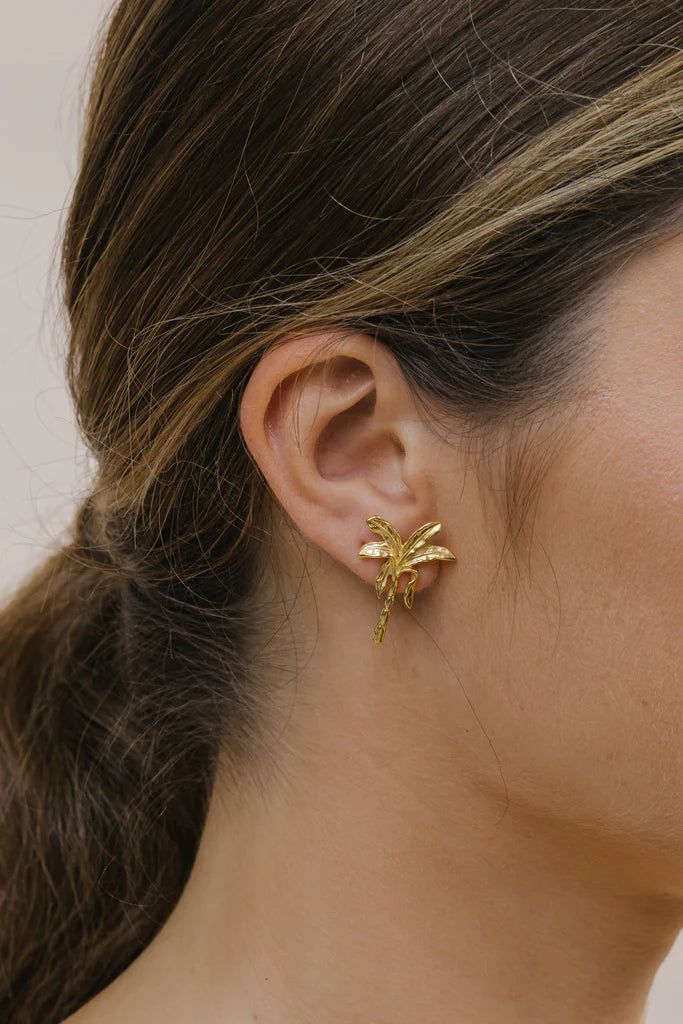 Wildthings - Under the palms earring gold plated