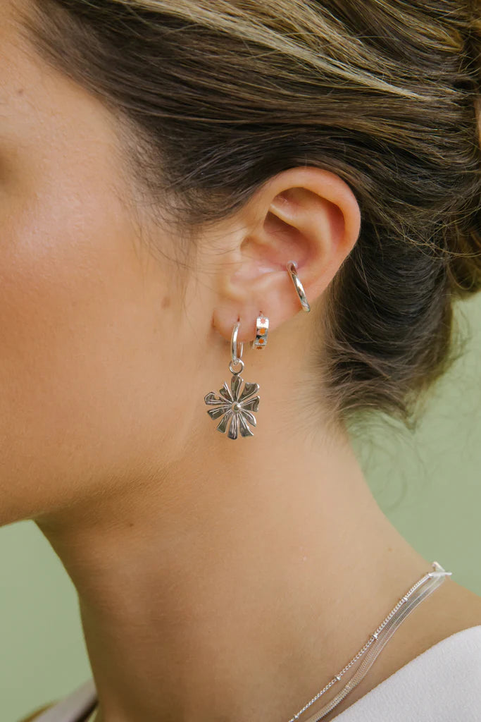Wildthings - Wildflower earring silver