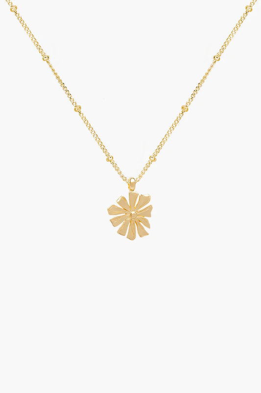 Wildthings - Wildflower necklace gold plated