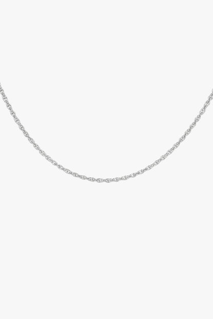 WILDTHINGS - Rope chain necklace silver (45cm)