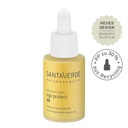 Santaverde - Aloe Vera Blüte Age Protect Öl - Anti-Ageing Gesichtspflege - 30 ml