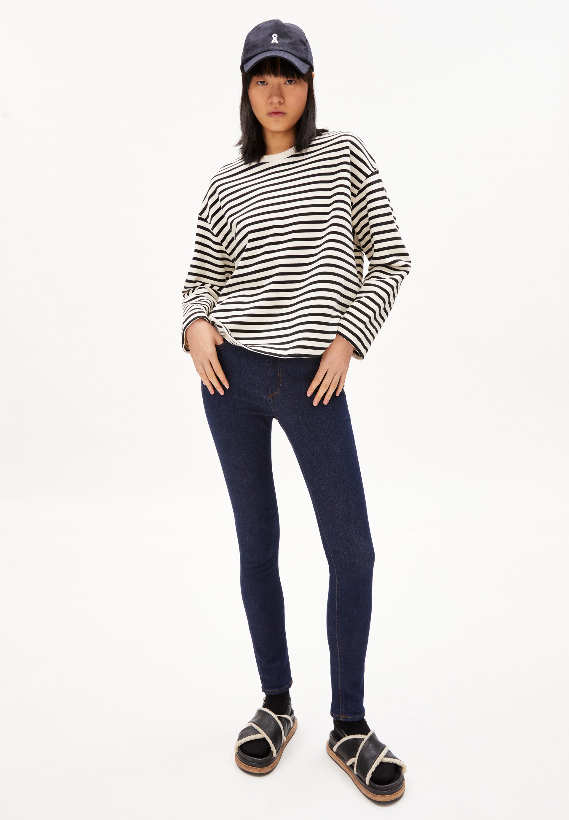 Armedangels - FRANKAA  STRIPE Sweat Shirt W - WERTE FREUNDE