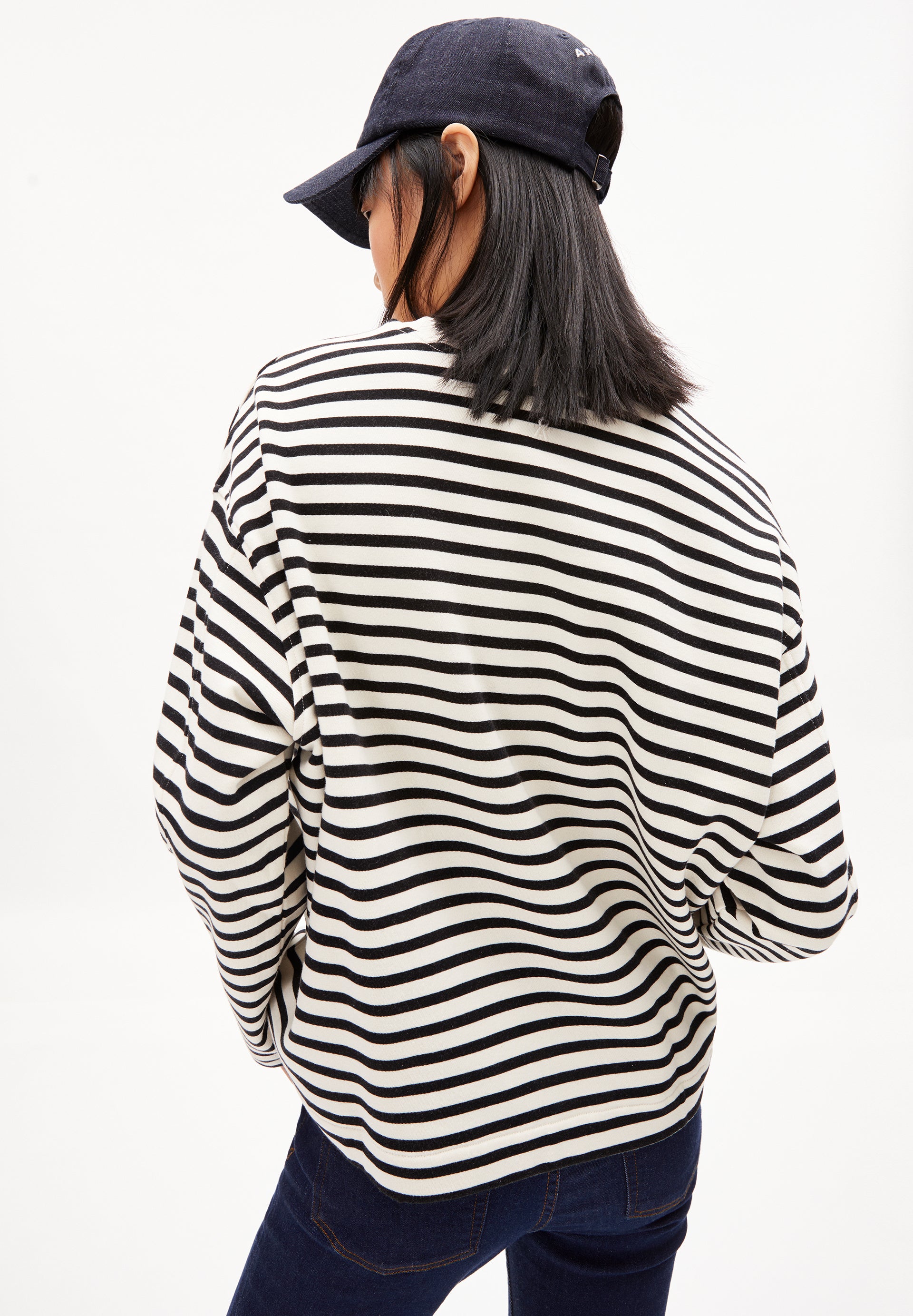 Armedangels - FRANKAA  STRIPE Sweat Shirt W - WERTE FREUNDE