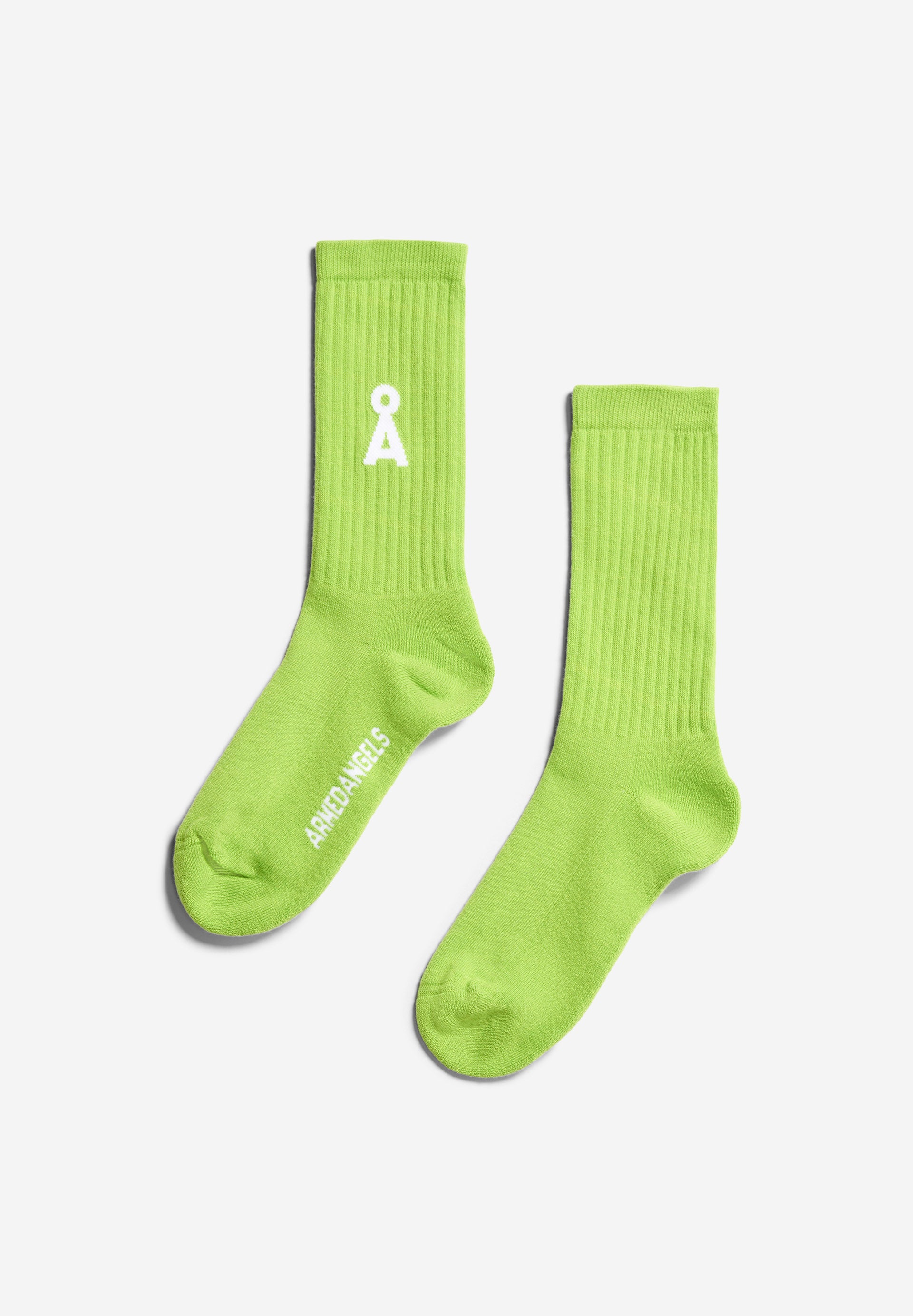 Armedangels - SAAMUS BOLD Socken super lime - WERTE FREUNDE