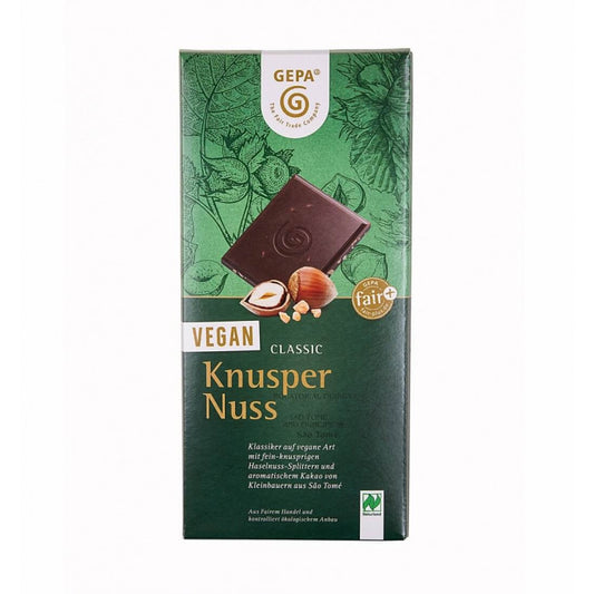 gepa - Schokolade Knusper Nuss Vegan 100g