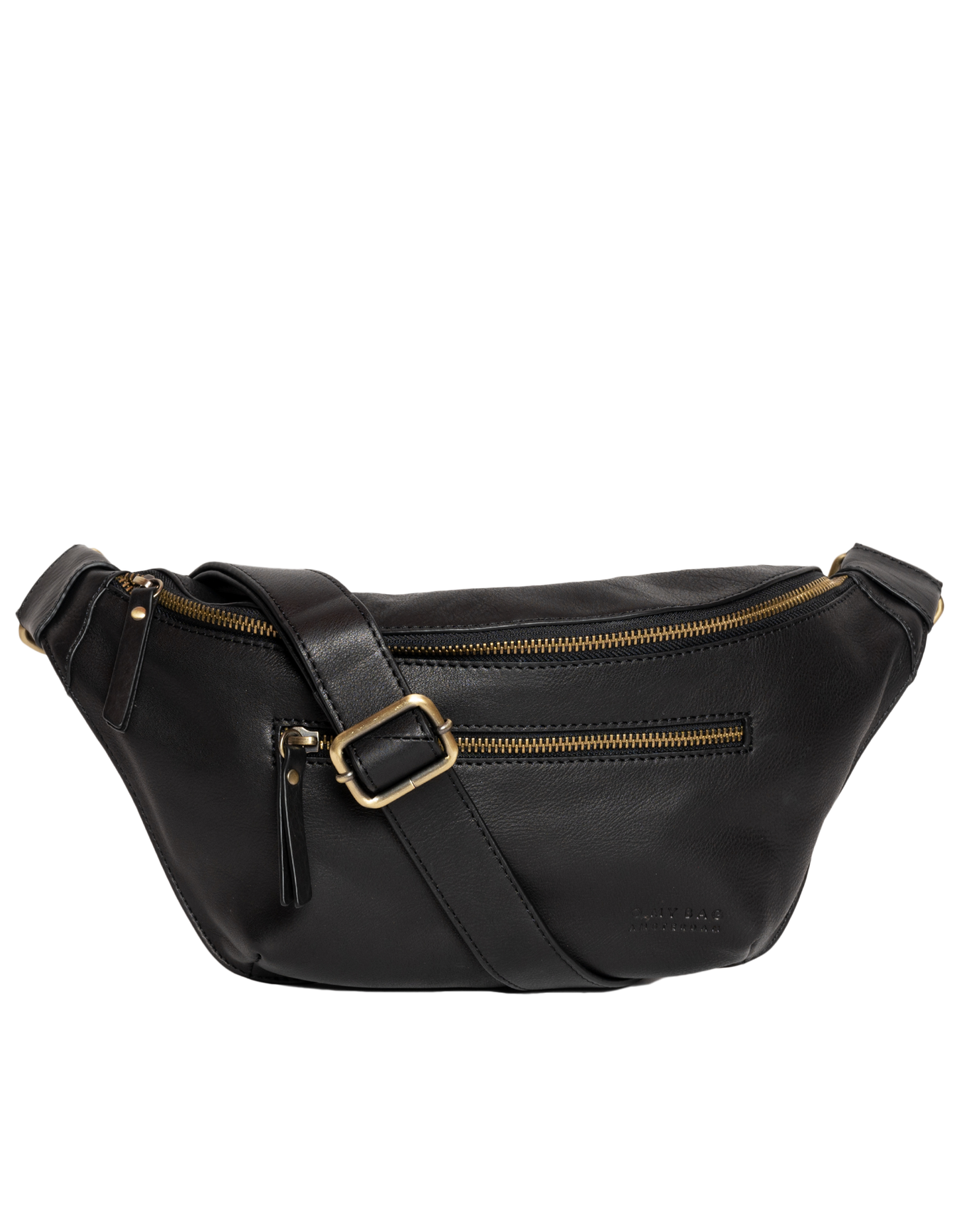 O MY BAG - DREW BUM BAG Soft Grain Black