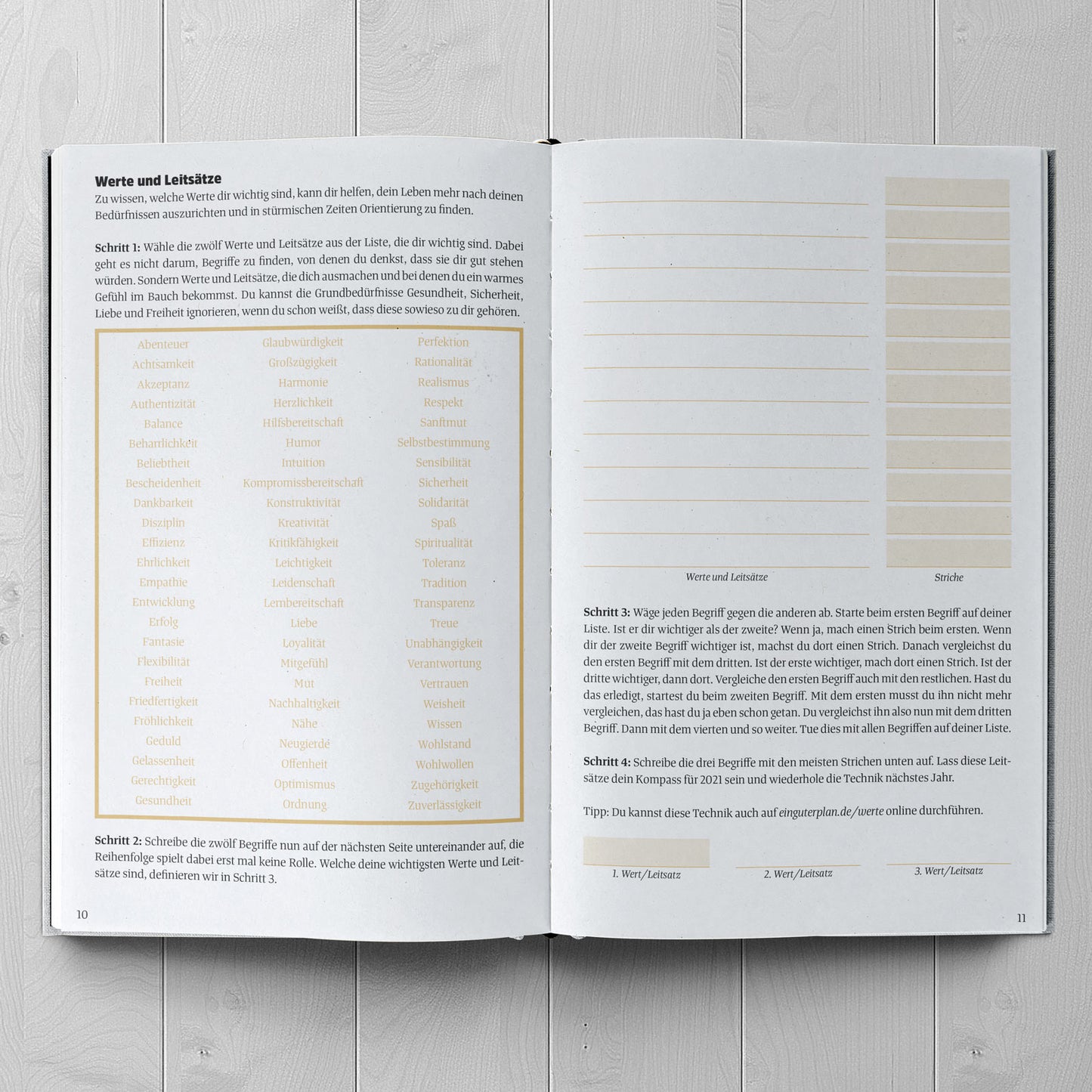 Ein guter Plan - Zeitlos Voilett - WERTE FREUNDE