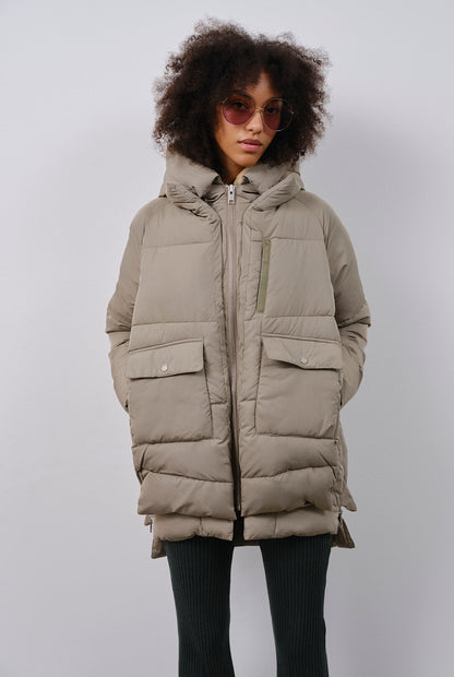 embassy - LYNDON PUFFER JACKET Pale Olive - WERTE FREUNDE