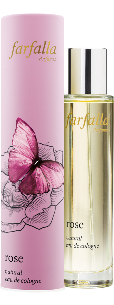 farfalla - Eau de Cologne Rose 50ml - WERTE FREUNDE