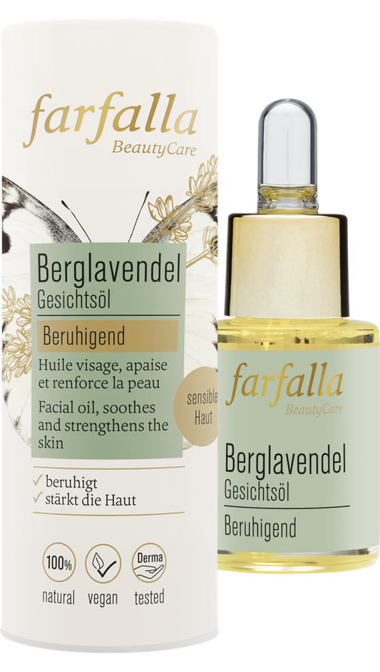 farfalla - Berglavendel Gesichtsöl 15ml - WERTE FREUNDE