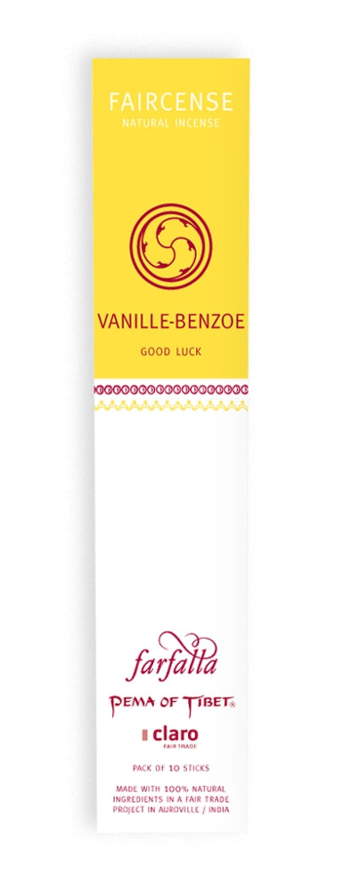 farfalla - Faircense Räucherstäbchen Vanille-Benzoe 1 Stk. - WERTE FREUNDE