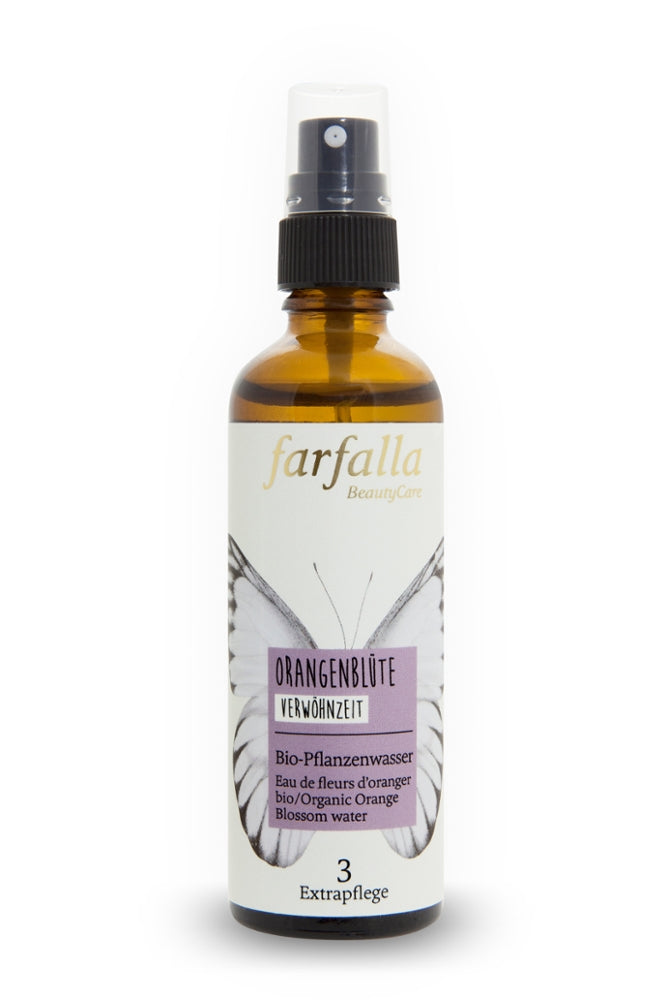 farfalla - Orangenblüte Pflanzenwasser 75 ml - WERTE FREUNDE