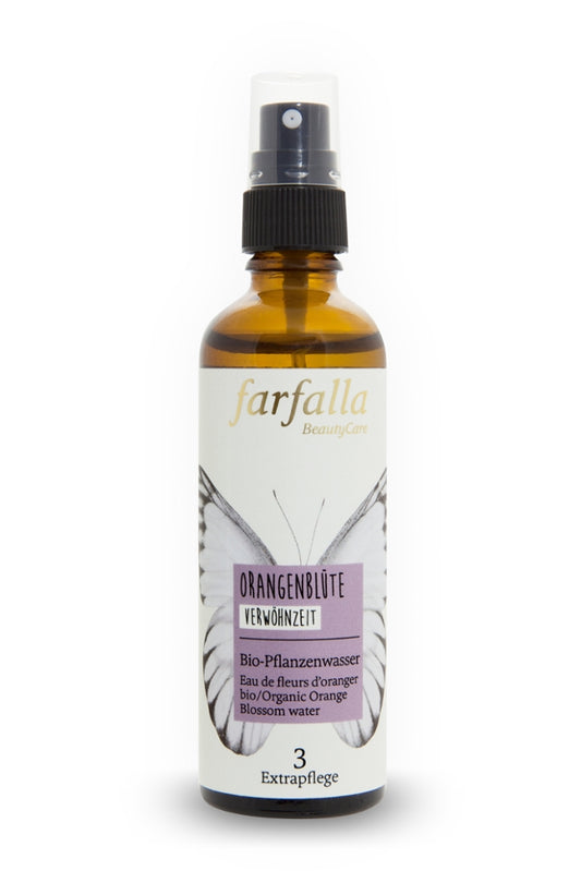farfalla - Orangenblüte Pflanzenwasser 75 ml - WERTE FREUNDE