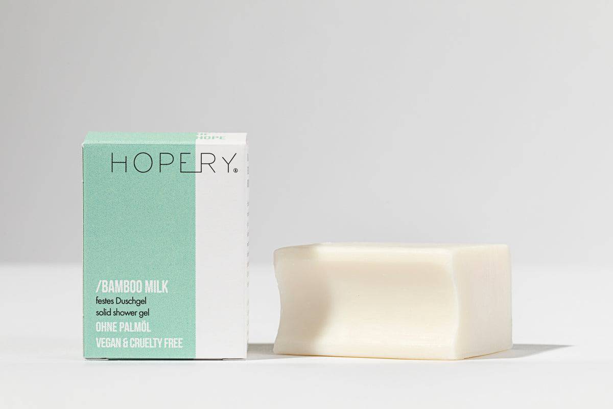 HOPERY - Festes Duschgel Bamboo Milk 100g - WERTE FREUNDE