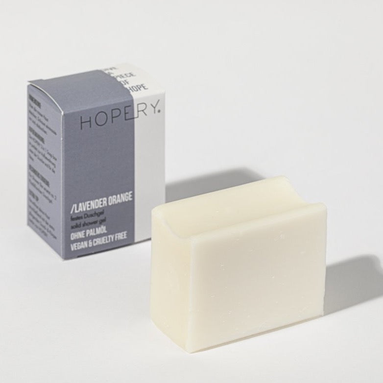 HOPERY - Festes Duschgel Lavendel Orange 100g - WERTE FREUNDE