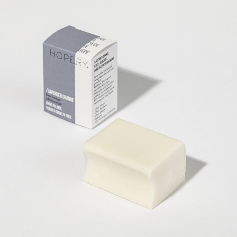 HOPERY - Festes Duschgel Lavendel Orange 100g - WERTE FREUNDE