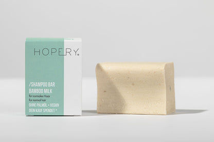 HOPERY - Shampoo Bar Bamboo Milk für normales Haar 95 g - WERTE FREUNDE