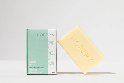 HOPERY - Natural & Friendly Bar Soap Bamboo Milk 140 g - WERTE FREUNDE