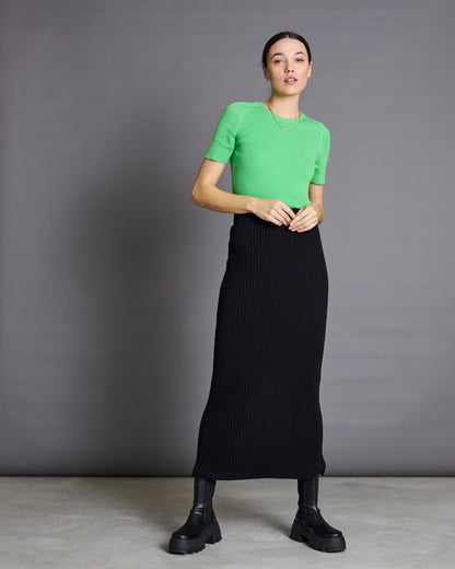 JAN N JUNE - SKIRT EBBA black - WERTE FREUNDE