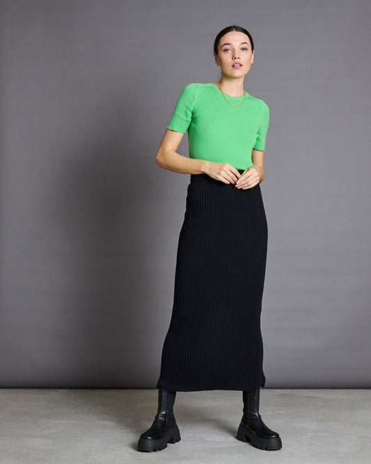 JAN N JUNE - SKIRT EBBA black - WERTE FREUNDE