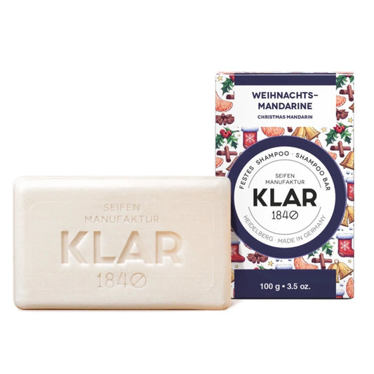 Klar's  - festes Shampoo Christmas Mandarin 100g - WERTE FREUNDE