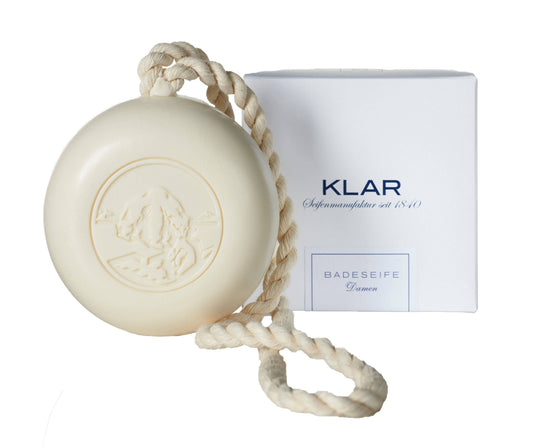 Klar's - Damenbadeseife an der Kordel 250g - WERTE FREUNDE