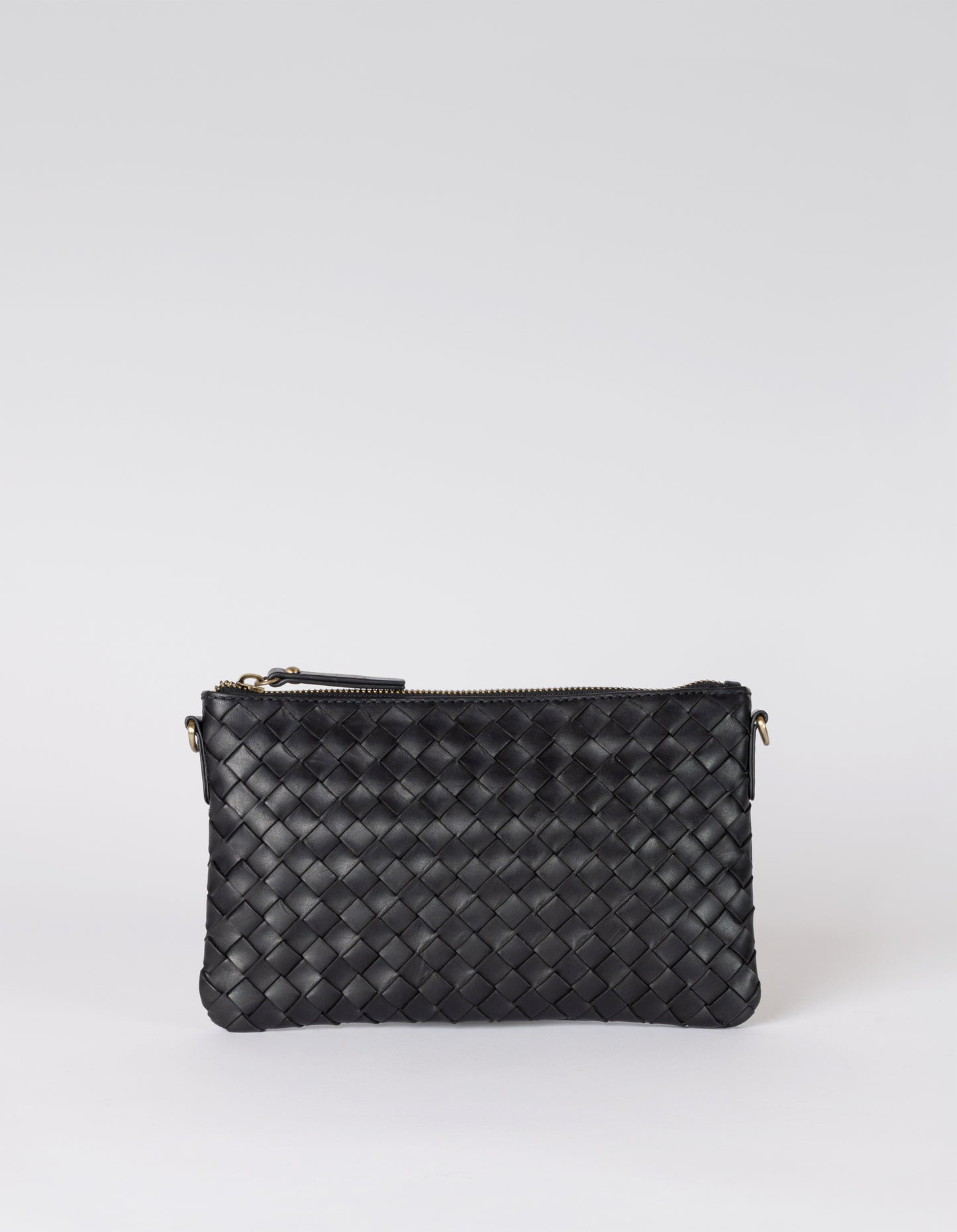 O MY BAG - Lexi Black woven classic leather