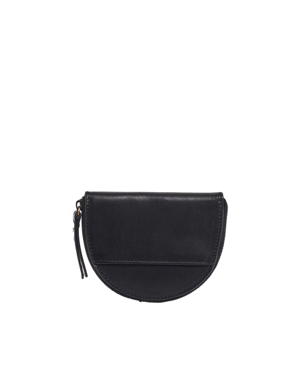 O MY BAG - Laura Purse Black Classic Leather - WERTE FREUNDE