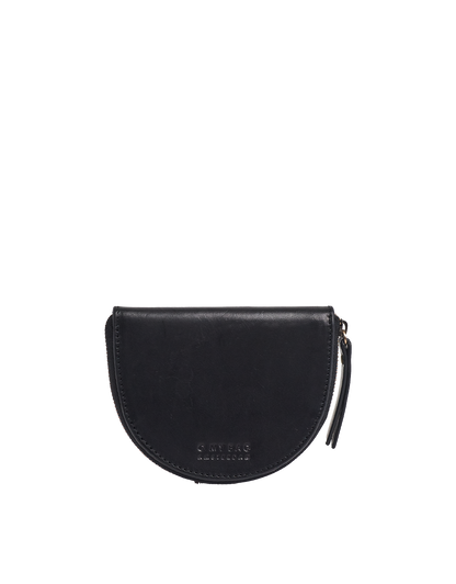 O MY BAG - Laura Purse Black Classic Leather - WERTE FREUNDE
