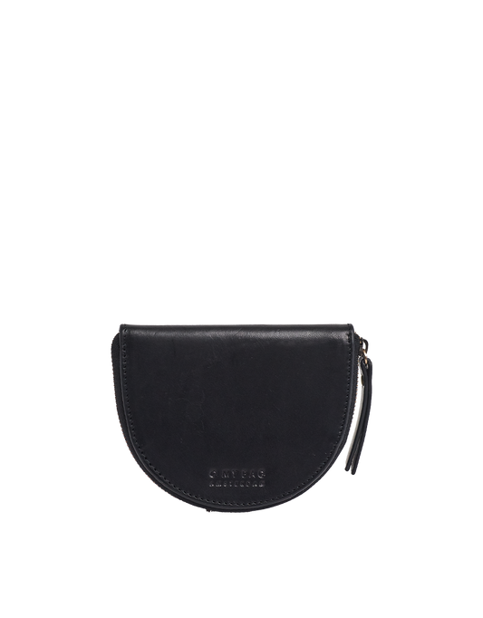 O MY BAG - Laura Purse Black Classic Leather - WERTE FREUNDE
