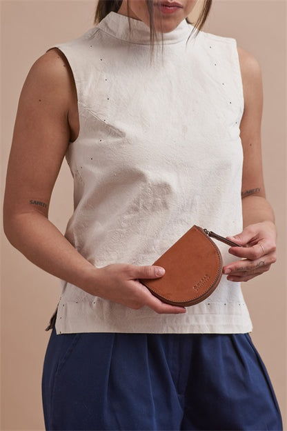 O MY BAG - Laura Purse Cognac Classic Leather - WERTE FREUNDE