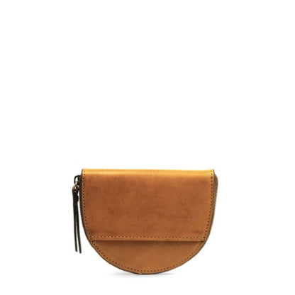 O MY BAG - Laura Purse Cognac Classic Leather - WERTE FREUNDE