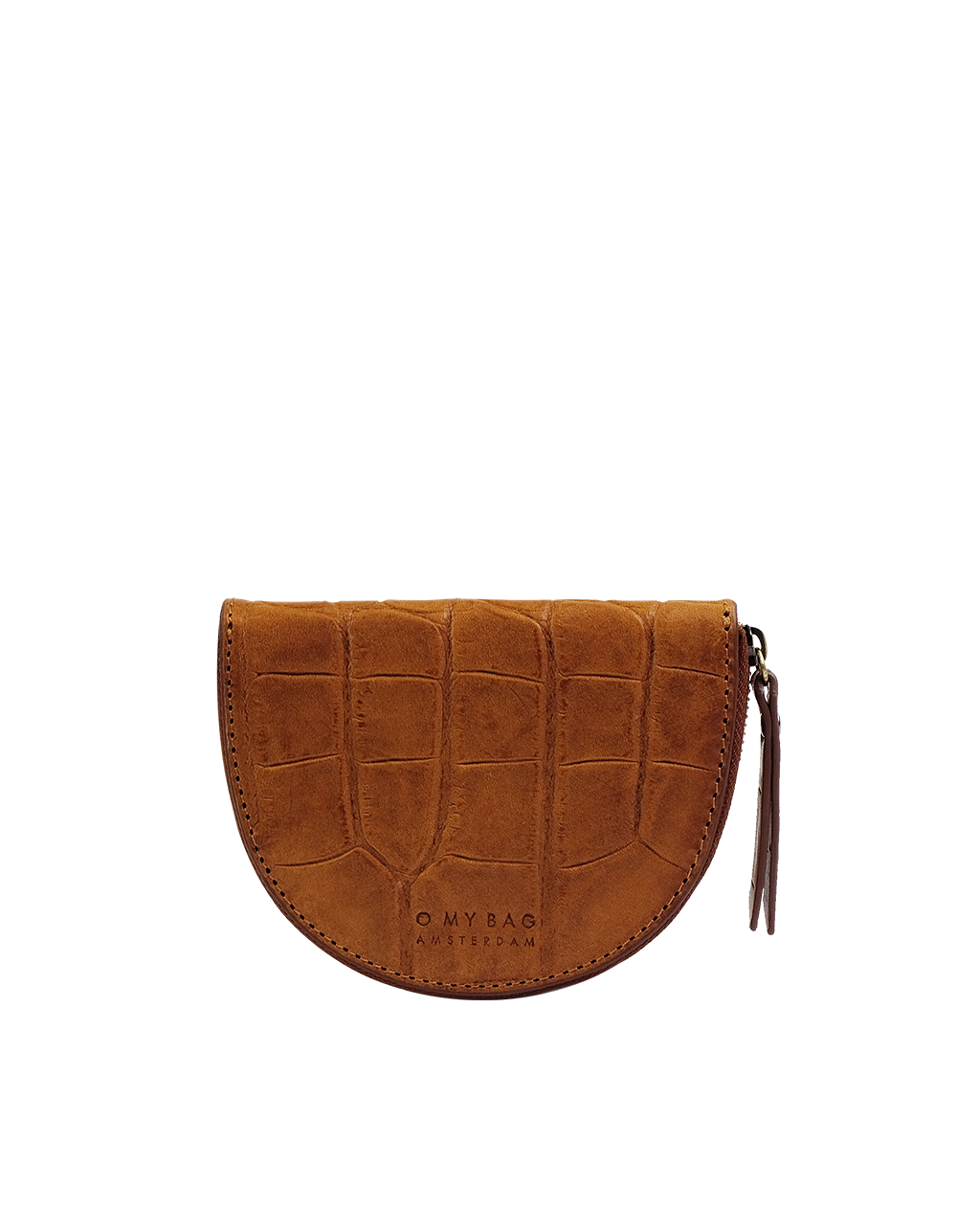 O MY BAG - LAURA'S PURSE Classic Cognac Croco - WERTE FREUNDE