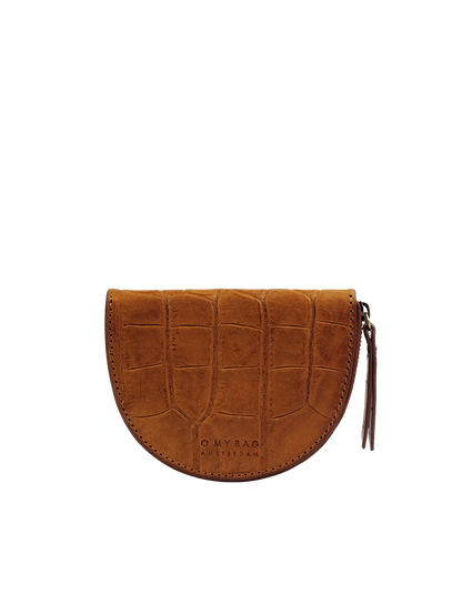O MY BAG - LAURA'S PURSE Classic Cognac Croco - WERTE FREUNDE