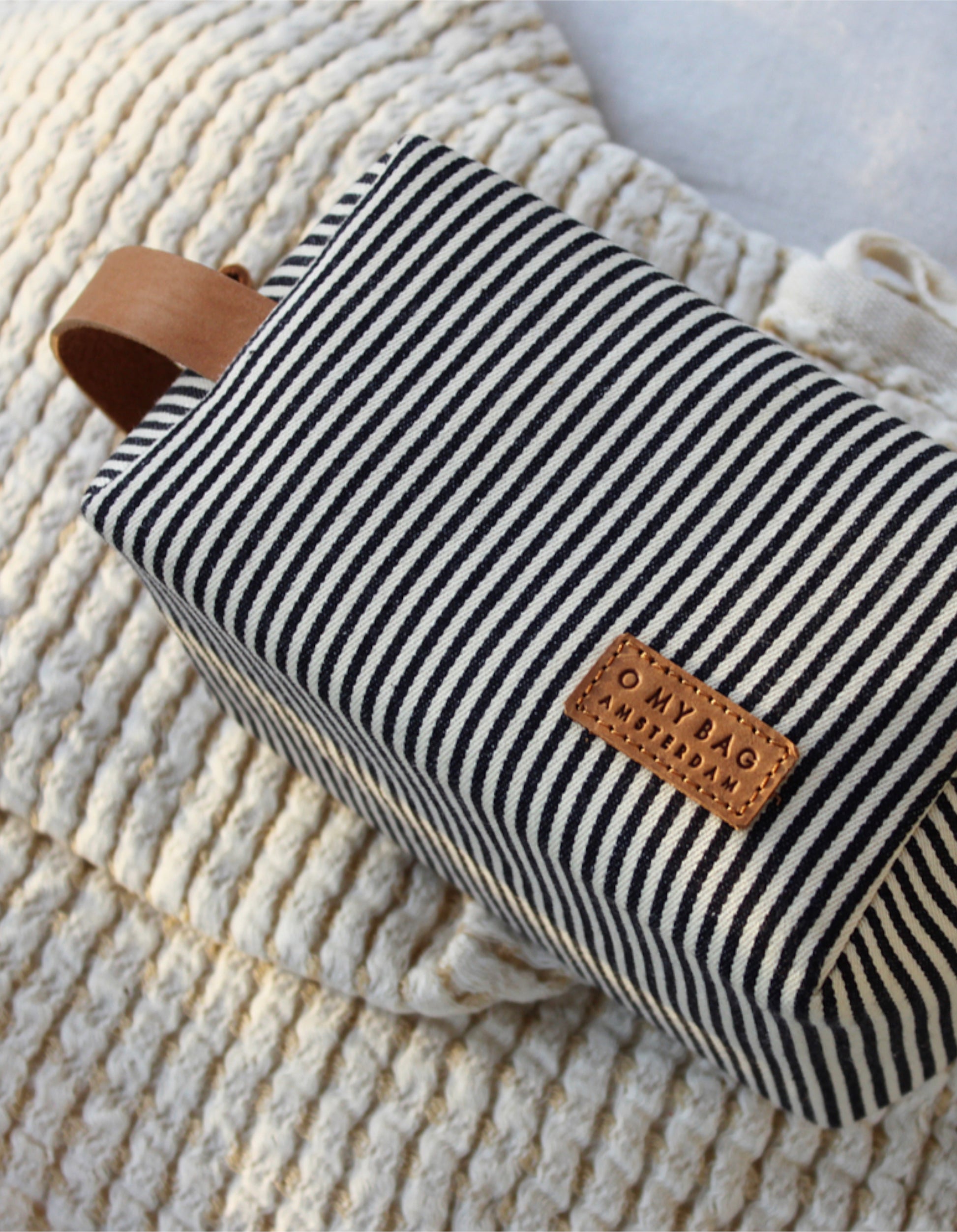 O MY BAG - TED TRAVEL CASE SMALL Cotton / Camel Hunter - WERTE FREUNDE