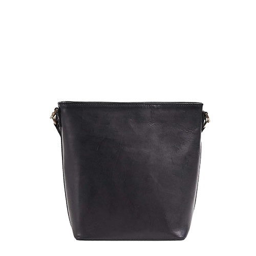 O MY BAG - BOBBI BUCKET BAG MAXI Black Classic Leather - WERTE FREUNDE