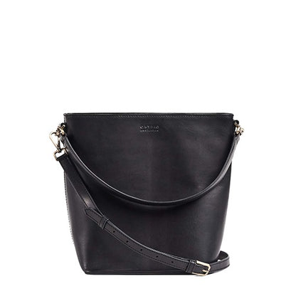 O MY BAG - BOBBI BUCKET BAG MAXI Black Classic Leather - WERTE FREUNDE