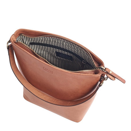 O MY BAG - BOBBI BUCKET BAG MAXI Cognac Classic Leather - WERTE FREUNDE
