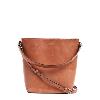 O MY BAG - BOBBI BUCKET BAG MAXI Cognac Classic Leather - WERTE FREUNDE