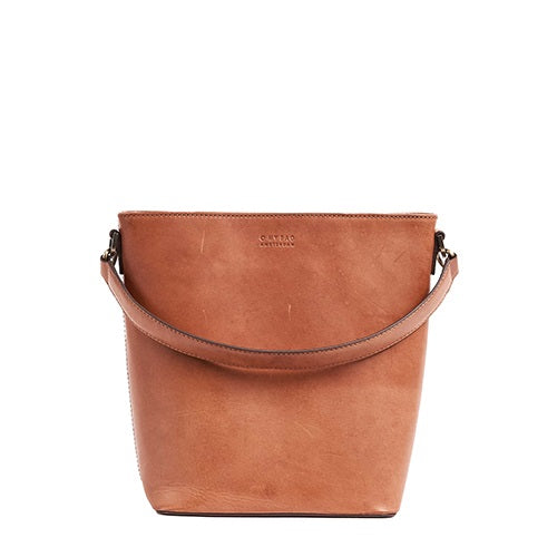 O MY BAG - BOBBI BUCKET BAG MAXI Cognac Classic Leather - WERTE FREUNDE
