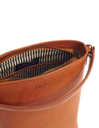 O MY BAG - BOBBI BUCKET BAG MIDI Classic Cognac - WERTE FREUNDE